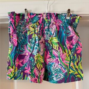 Lilly Pulitzer Vibrant Floral High Waist Shorts